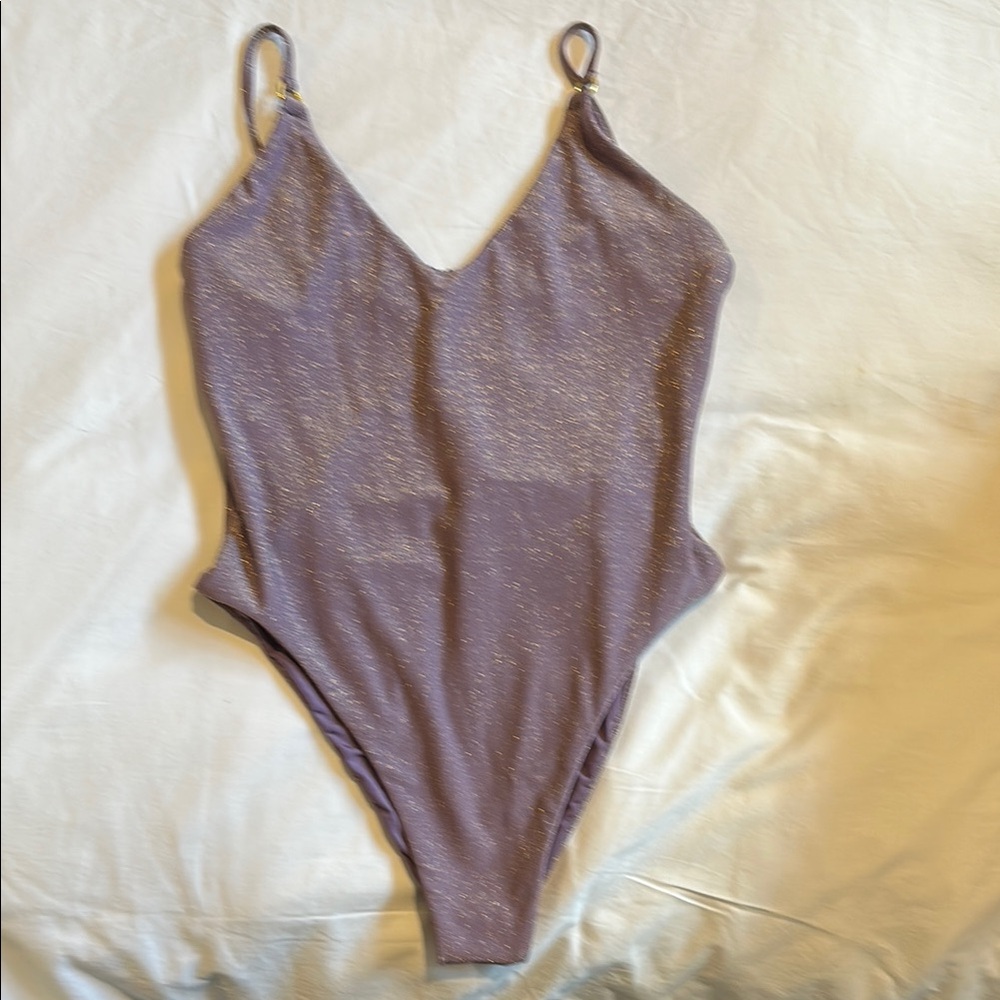 Shimmering mauve One Piece Swimsuit